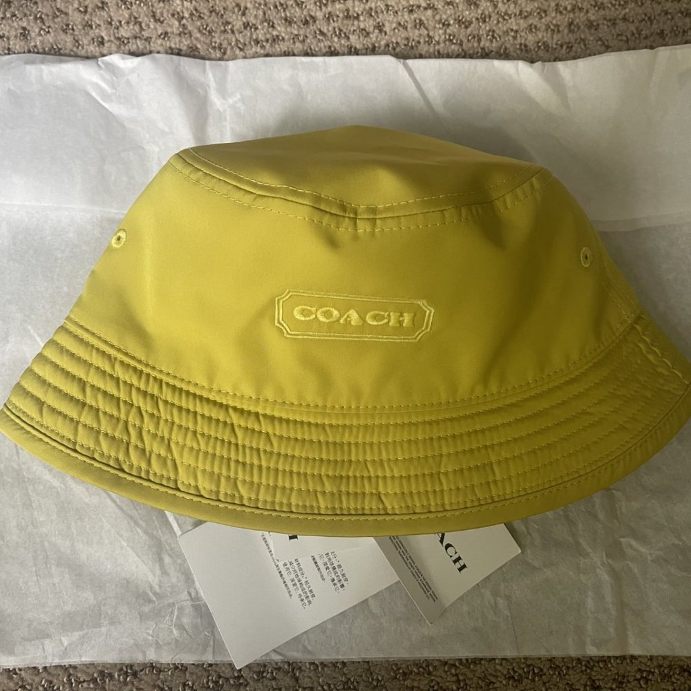 Coach Reversible Signature Nylon Bucket Hat - Picture 3 of 4